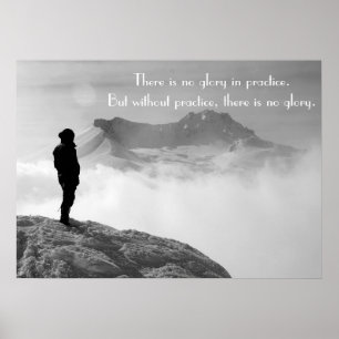 Poster Palavras Motivacionais para Prática e Desempenho