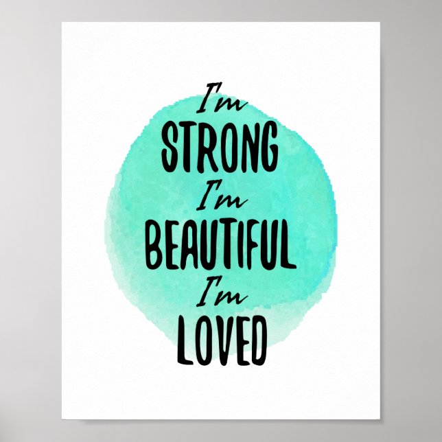 Poster palavras motivadoras para sonhadores e duros (Frente)