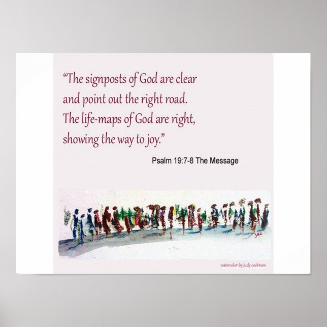 Poster Palavras para viver - Multidões e Sinais (Frente)