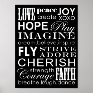 Póster Palavras Para Viver Por