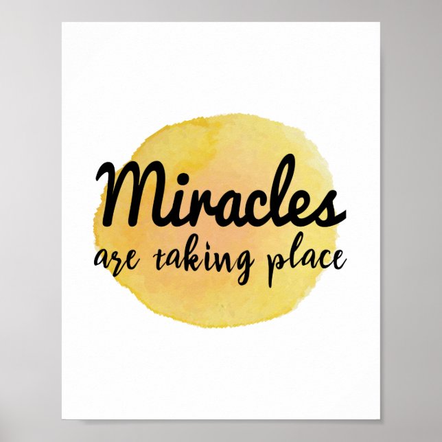 Poster palavras positivas para a vida e o trabalho (Frente)