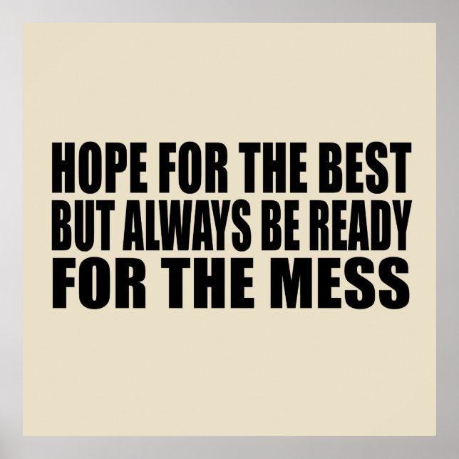 Poster palavras sarcásticas engraçadas (Frente)