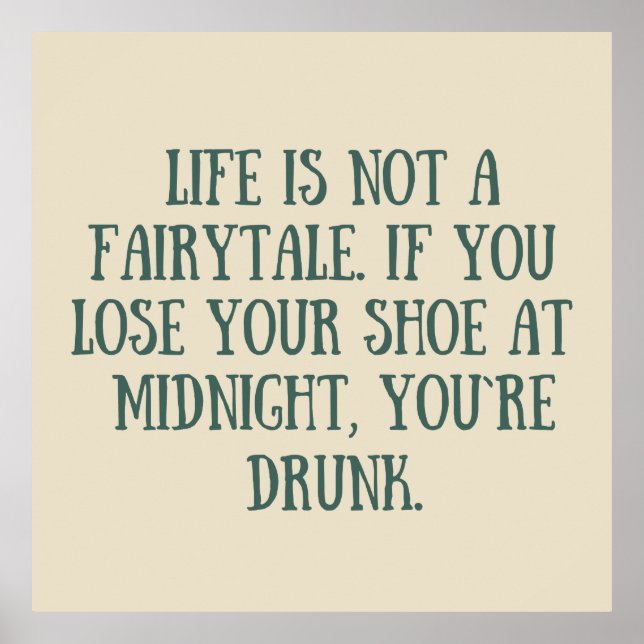 Poster palavras sarcásticas engraçadas (Frente)