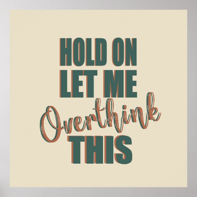 Poster palavras sarcásticas engraçadas (Frente)