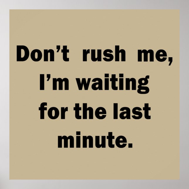 Poster palavras sarcásticas engraçadas (Frente)