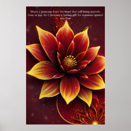 Poster Palavras Sensíveis: Um Presente Personalizado de A