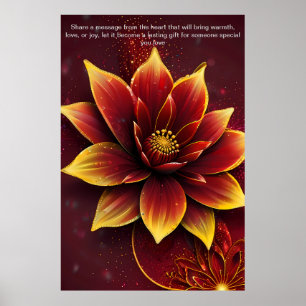 Poster Palavras Sensíveis: Um Presente Personalizado de A