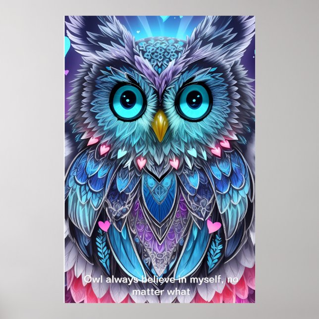 Poster Palavras Sentidas de Coruja: Um Presente Personali (Frente)