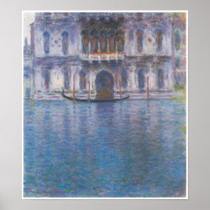 Póster Palazzo Contarini, Veneza, Claude Monet