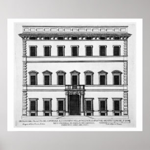 Poster Palazzo de Alesandrino cardinal, praça SS Apostol