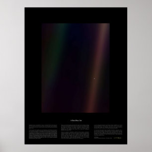 Poster Pale Blue Dot Nasa x Carl Sagan