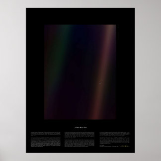 Poster Pale Blue Dot Nasa x Carl Sagan