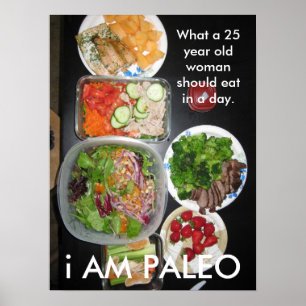 Póster Paleo Food