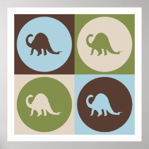Poster Paleontologia do pop art