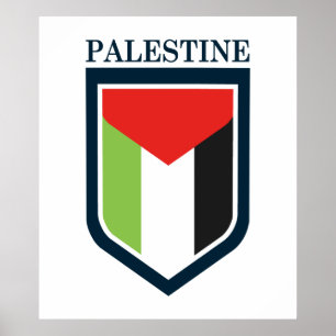Poster Palestina & bandeira palestina