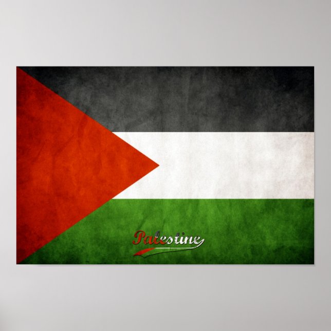 Poster Palestina Grunge (Frente)