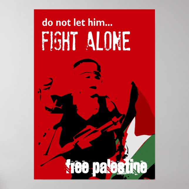 Póster Palestina livre (Frente)