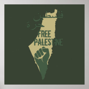 Poster palestina livre liberdade para a palestina