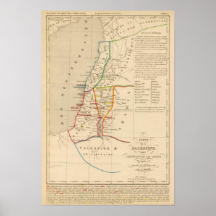 Poster Palestina sous Constantin le Grand, 330 apres JC