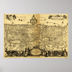 Póster PalestinaMapaPanorâmicoPalestina 2