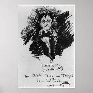 Póster Palestrina em um terno preto