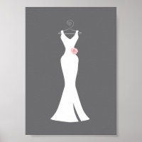 Palhaço branco elegante na Cinza - Design simples