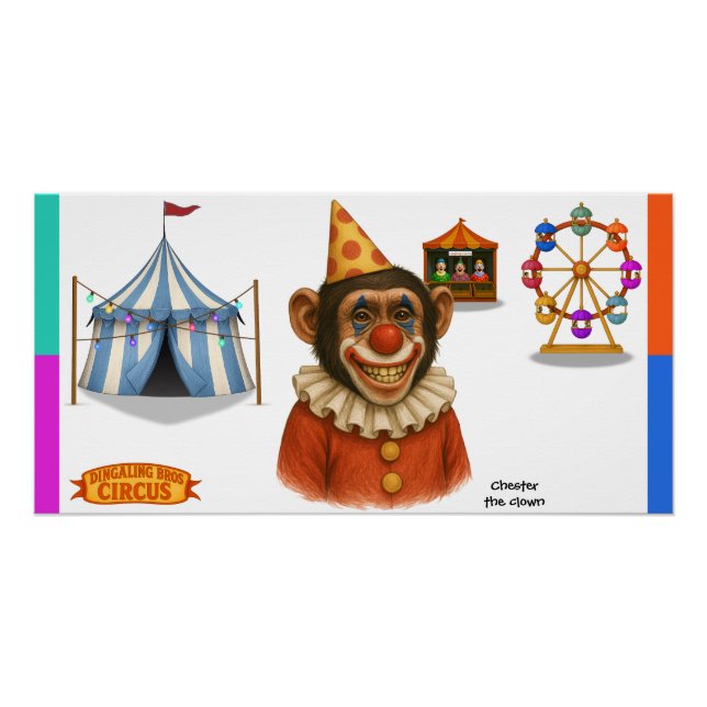 Póster Palhaço Chester (Frente)