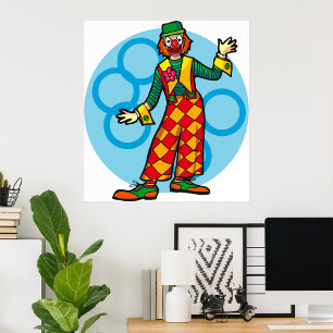 Poster Palhaço Clássico de Carnaval