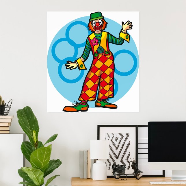 Poster Palhaço Clássico de Carnaval (Criador carregado)