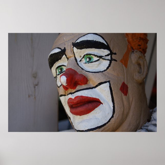 Póster Palhaço Com Aparência Triste (Frente)