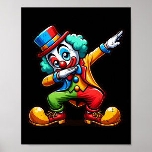 Poster Palhaço Dabbing Funny Dancing Boys Garotas Garotas