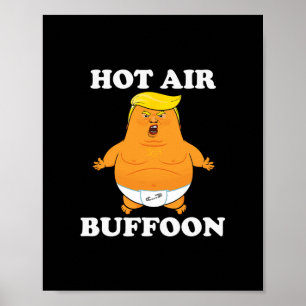 Poster Palhaço de Balão de Ar Quente Trump Engraçado