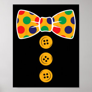 Poster Palhaço de Figurino Halloween O Circo Engraçado Pa
