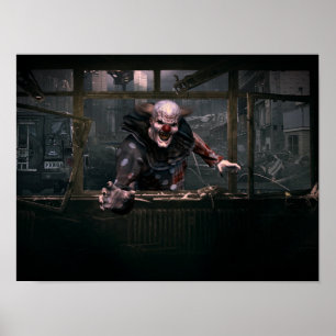 Poster Palhaço De Monstro Assustador