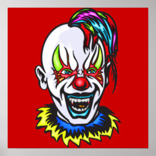 Póster Palhaço do mau do vampiro