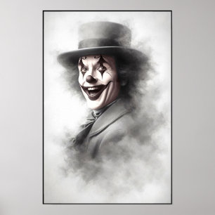 Poster Palhaço Mau Antigo em Cartola