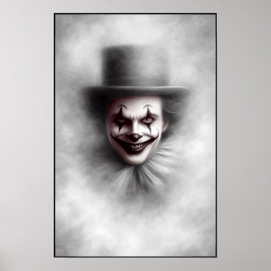 Poster Palhaço Mau Antigo em Cartola