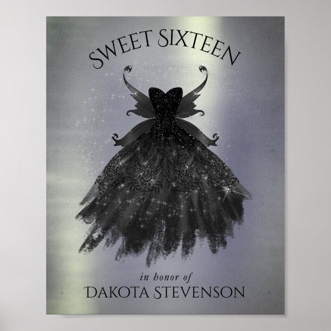 Poster Palhaço preto de fada gótica | Gótico Vampiro Glam (Frente)