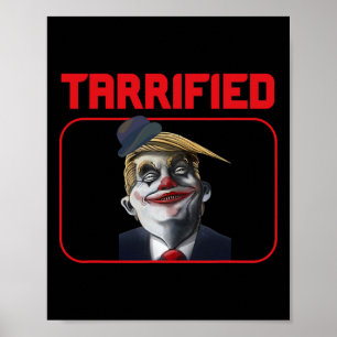 Poster Palhaço Trump Engraçado Piada Política Assustada
