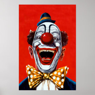 Poster Palhaço Vintage Creepy