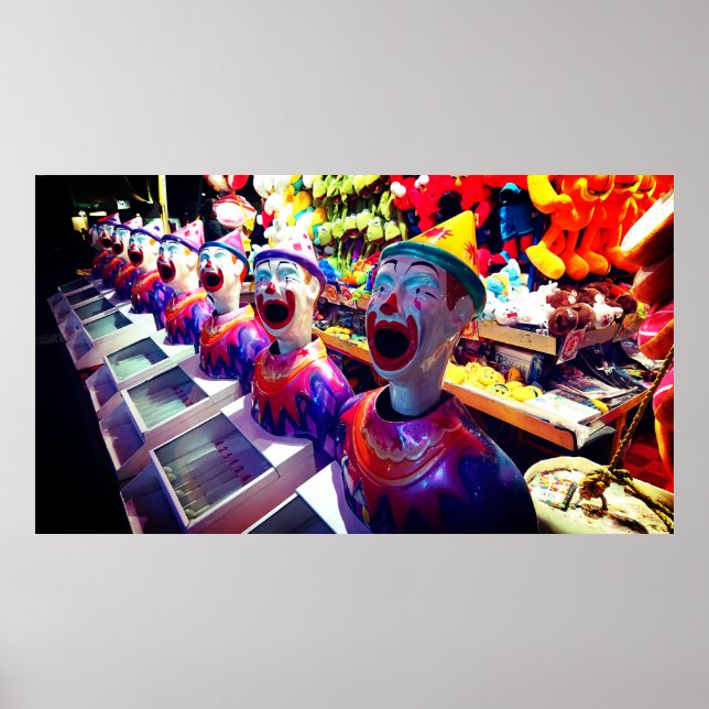 Poster Palhaços de Rir de Beco Sideshow (Frente)