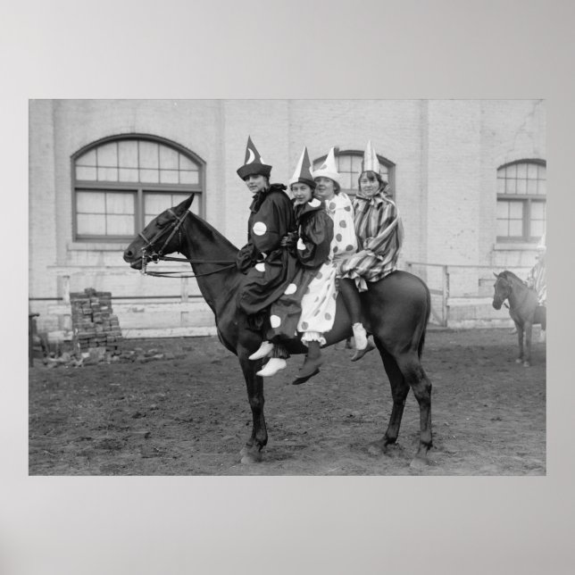 Póster Palhaços em um Cavalo (Frente)