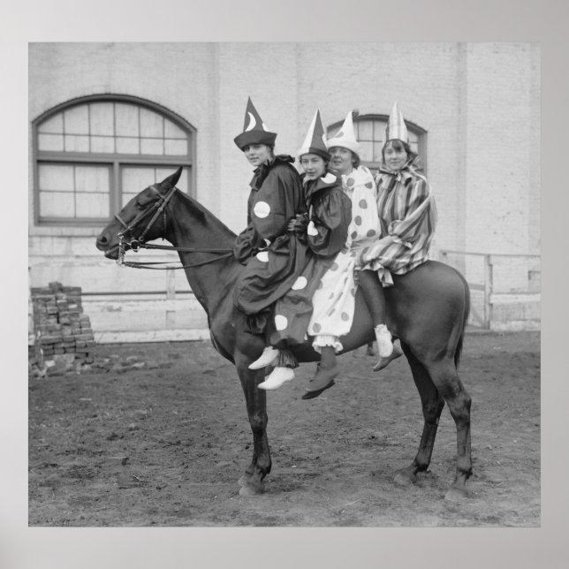Poster Palhaços em um Cavalo, 1915 (Frente)