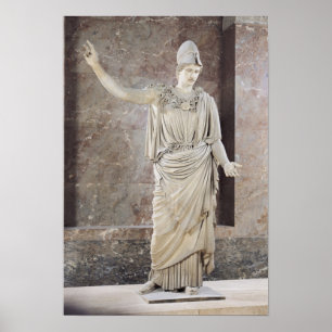 Poster Pallas de Velletri, estátua de Helmeted Athena