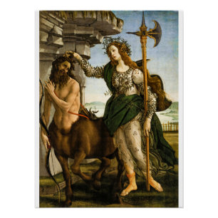 Póster Pallas e o Centauro por Sandro Botticelli