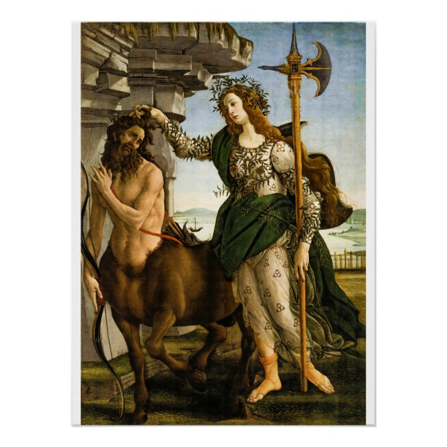 Póster Pallas e o Centauro por Sandro Botticelli (Frente)