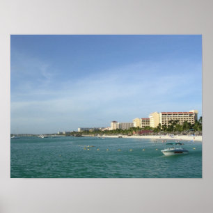Póster Palm Beach, Aruba