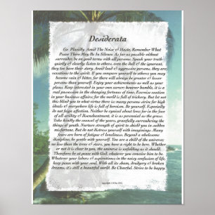 Póster Palm Beach dos DESIDERATA