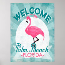 Palm Beach Pink Flamingo - Flamingo Vintage Retro 