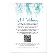 Palm de registro de convidado de código QR sem con